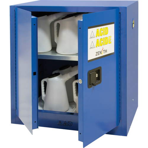 Armoire pour liquides corrosifs, 22 gal., 35" x 35" x 22" Distribution Jean Lapalme
