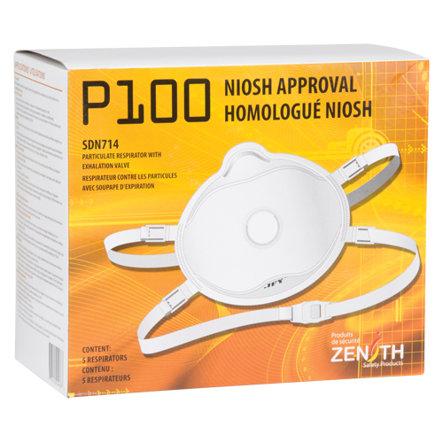 Respirateur contre les particules, P100, Certifi&eacute; NIOSH, Moyen/grand Distribution Jean Lapalme