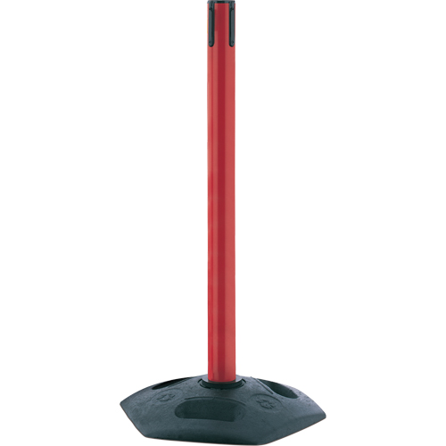 Single Line Heavy Duty Receiver Post, 38" High, Red Distribution Jean Lapalme
