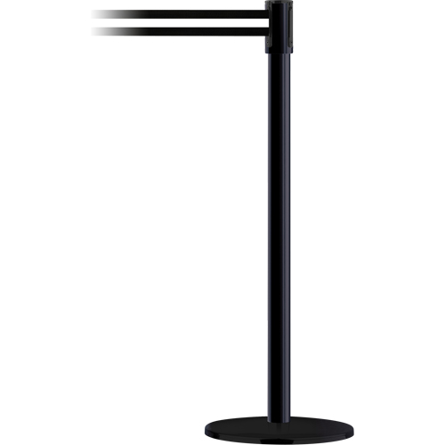 Poteau receveur robuste &agrave; ligne double, Hauteur de 38", Jaune Distribution Jean Lapalme