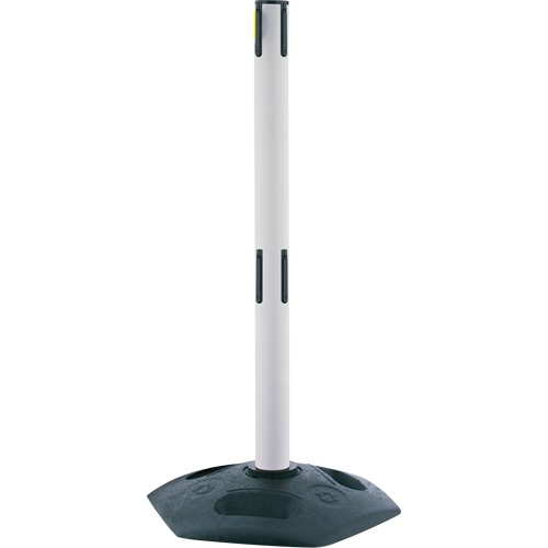 Dual Line Heavy Duty Receiver Post, 38" High, White Distribution Jean Lapalme