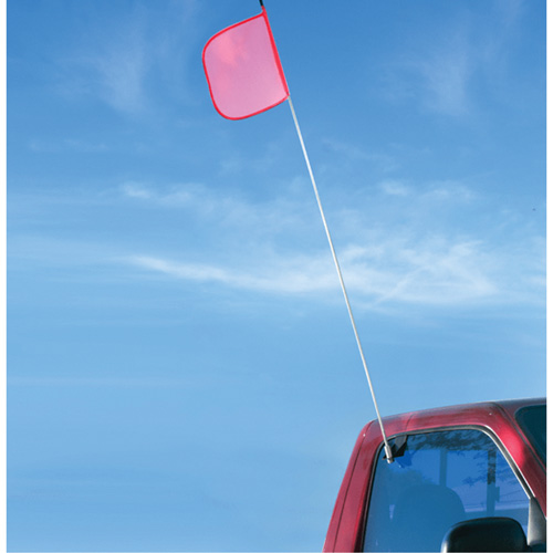 Tiges de s&eacute;curit&eacute; pour travaux l&eacute;gers Safety Whip, Fixation Fen&ecirc;tre, Hauteur 5', Orange Distribution Jean Lapalme