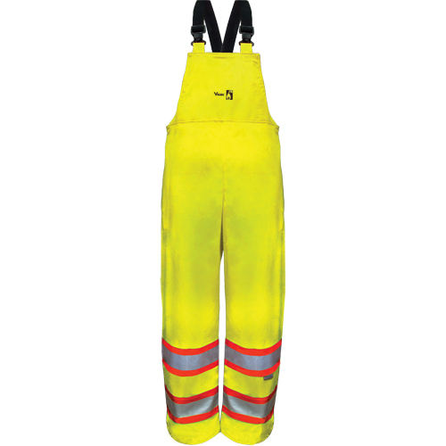 Pantalons &agrave; bavette de s&eacute;curit&eacute; imperm&eacute;ables ignifuges haute visibilit&eacute; en polyur&eacute;thane, 4T-Grand Distribution Jean Lapalme