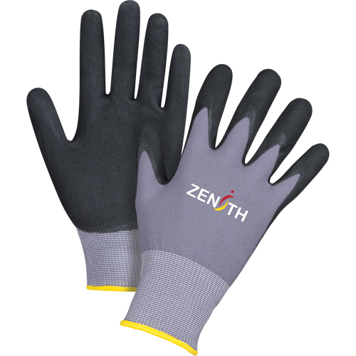 Gants ZX-1 de premi&egrave;re qualit&eacute; compatibles avec les &eacute;crans tactiles, 11/2T-Grand, R&ecirc;vetement Nitrile/Mousse de nitrile, Calibre 15, Enveloppe en Nylon Distribution Jean Lapalme