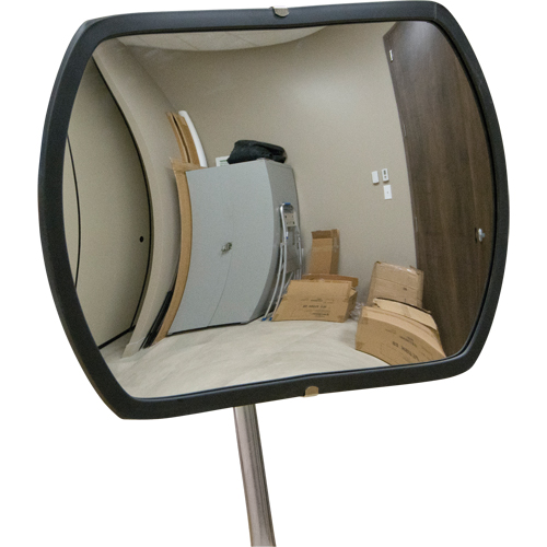 Roundtangular Convex Mirror with Telescopic Arm, 12" H x 18" W, Indoor/Outdoor Distribution Jean Lapalme