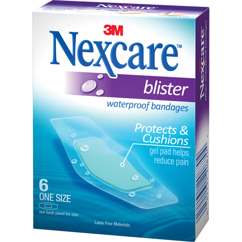 Nexcare Waterproof Blister Bandages, Rectangular/Square, 2-1/4", Plastic, Sterile Distribution Jean Lapalme