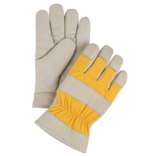 Premium Winter-Lined Work Gloves, Medium, Grain Pigskin Palm, Foam Fleece Inner Lining Distribution Jean Lapalme