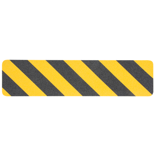 Ruban antid&eacute;rapant de premi&egrave;re qualit&eacute;, 6" x 24", Noir & jaune Distribution Jean Lapalme