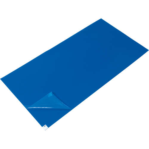 Peel-Away Cleanroom Mat Refills, 1.57 mils Thick, 3' W, 3-3/4' L x Blue Distribution Jean Lapalme
