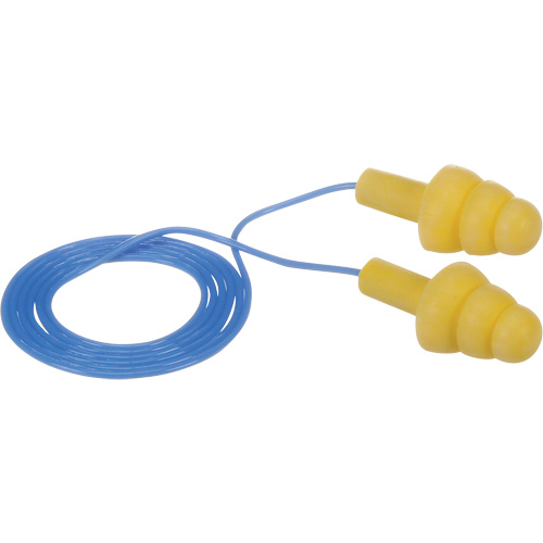 Bouchons d'oreilles pr&eacute;moul&eacute;s E-A-R Ultrafit, Avec cordon, Vrac - Sac en poly, 25 dB NRR, Taille unique Distribution Jean Lapalme