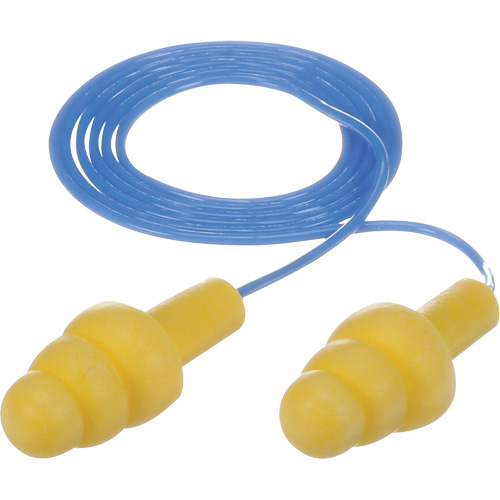Bouchons d'oreilles pr&eacute;moul&eacute;s E-A-R Ultrafit, Avec cordon, Vrac - Sac en poly, 25 dB NRR, Taille unique Distribution Jean Lapalme