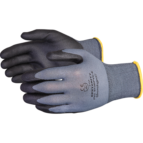 Dexterity&reg; Coated Gloves, 9/Large, PVC Coating, 13 Gauge, Nylon Shell Distribution Jean Lapalme