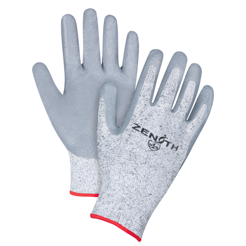 Gants &eacute;lastiques sans coutures r&eacute;sistants &agrave; la coupe, Taille Petit/7, Calibre 13, Rev&ecirc;tement Nitrile, Enveloppe en PEHP, ANSI/ISEA 105 niveau 2/EN 388 niveau 3 Distribution Jean Lapalme
