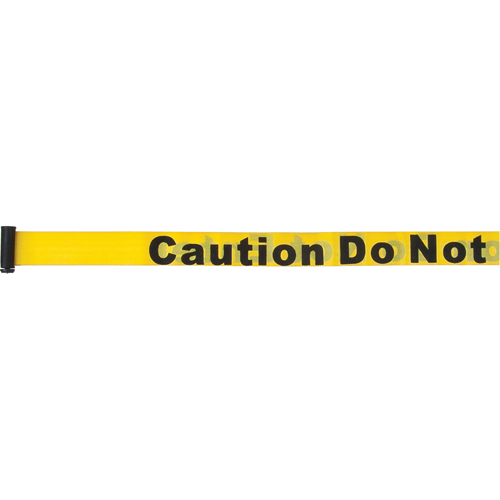 Tape Cassettes for Build-Your-Own Crowd Control Barriers, Caution Do Not Enter, 7', Yellow Tape Distribution Jean Lapalme