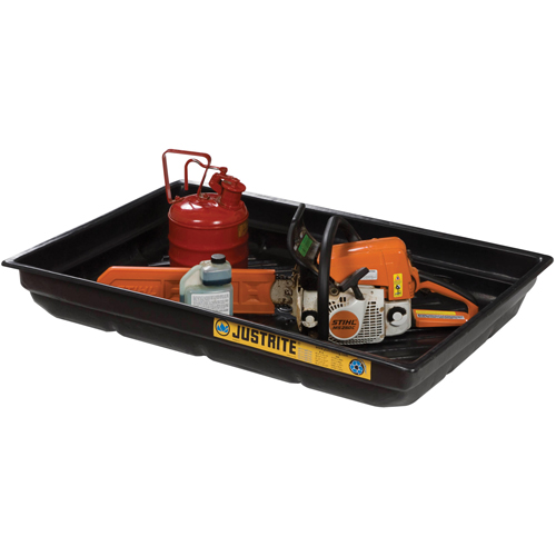 Plateau pour les d&eacute;versements EcoPolyBlend , 47,5" lo x 23" la x 5,5" h, Cap. de d&eacute;versement 20 gal. Distribution Jean Lapalme