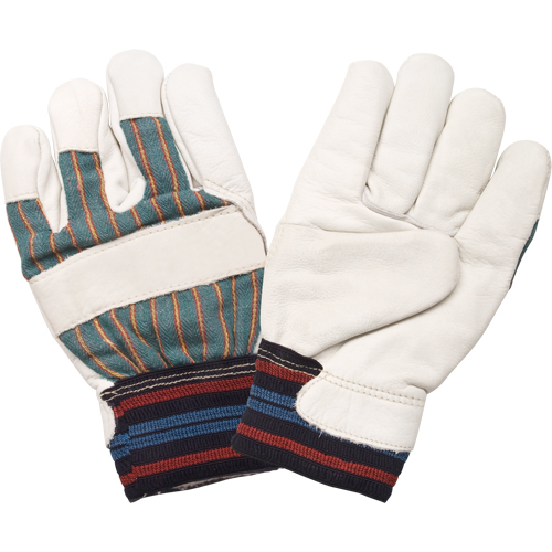 Gant pour le travail doubl&eacute;s pour l'hiver r&eacute;sistant &agrave; l'abrasion, Moyen, Paume en Cuir fleur de vache, Doublure en Molleton de coton Distribution Jean Lapalme