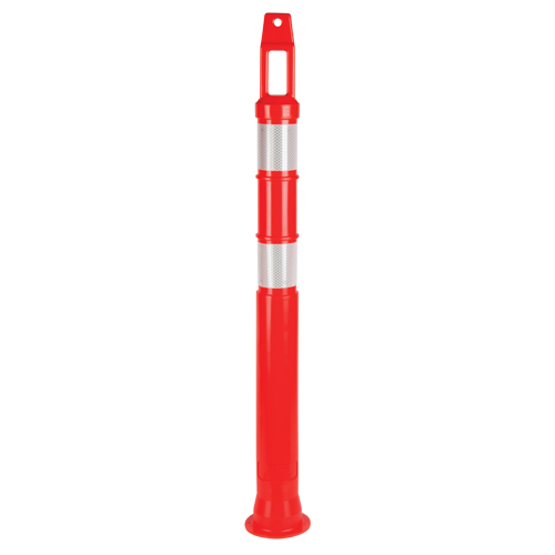 Poteau d&eacute;lin&eacute;ateur de premi&egrave;re qualit&eacute;, 42" h, Orange Distribution Jean Lapalme