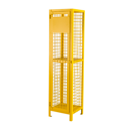 Gas Cylinder Cabinets, 2 Cylinder Capacity, 17" W x 17" D x 69" H, Yellow Distribution Jean Lapalme