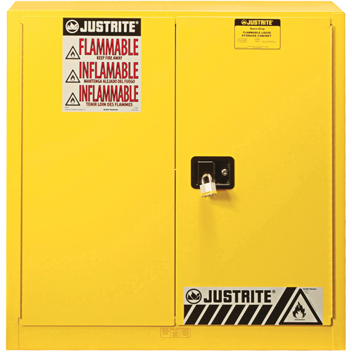 Sure-Grip&reg; EX Flammable Safety Cabinet, 30 gal., 2 Door, 36" W x 35" H x 24" D Distribution Jean Lapalme