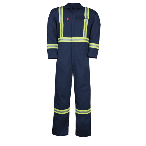 Westex UltraSoft&reg; Unlined Coveralls, Size 34/36, Navy Blue, 12.4 cal/cm2 Distribution Jean Lapalme