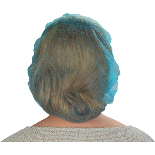 Bonnets bouffants non tiss&eacute;s, Polypropyl&egrave;ne, 21"/Grand, Bleu Distribution Jean Lapalme