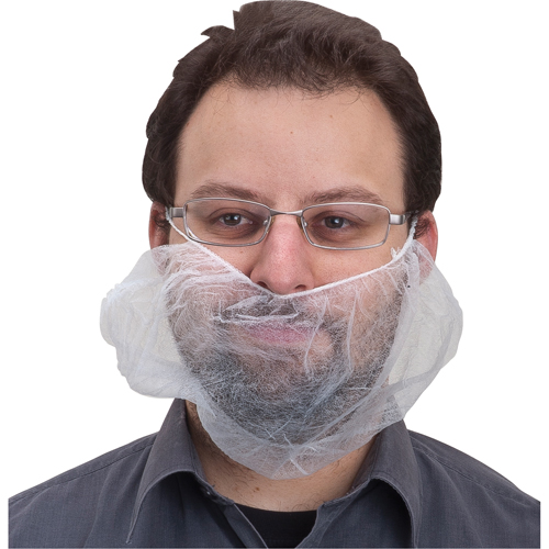 Beard Nets, Polypropylene, White Distribution Jean Lapalme