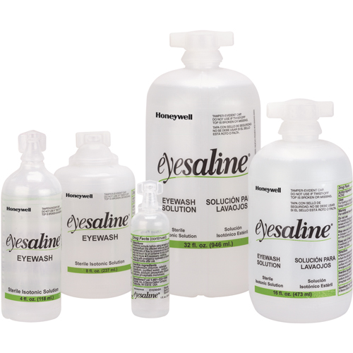 Bouteilles de solution saline pour douche oculaire, Bouteille Plein, 32 oz Distribution Jean Lapalme