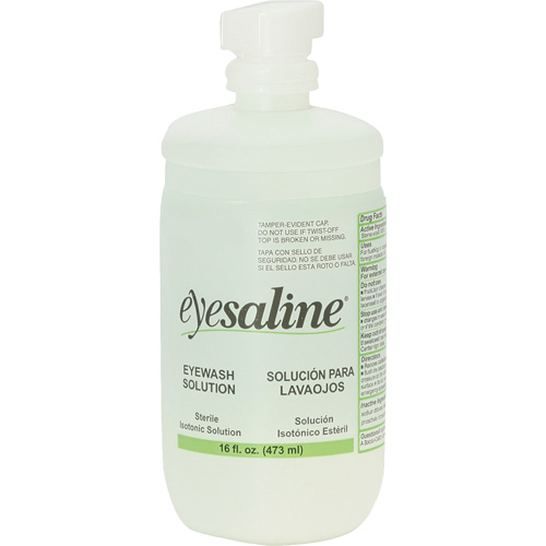 Saline Eyewash Bottles, Full Bottle, 16 oz. Distribution Jean Lapalme