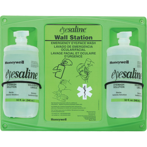 Saline Eyewash Wall Station, Double Distribution Jean Lapalme