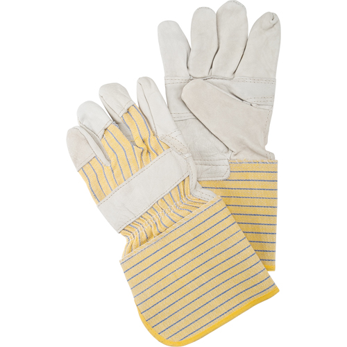 Gants d'ajusteur &agrave; paume renforc&eacute;e, Grand, Paume en Cuir fleur de vache, Doublure en Coton Distribution Jean Lapalme