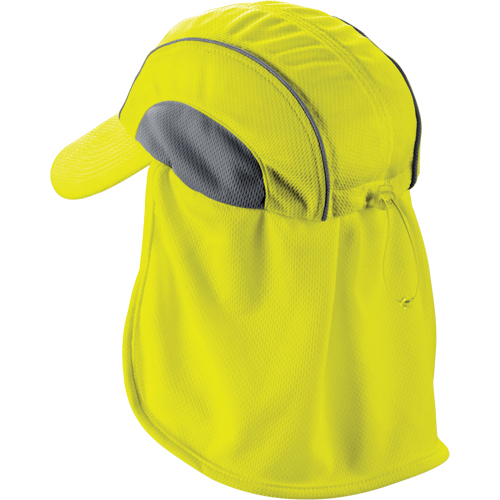 Chill-Its&reg; 6650 Cooling Hats with Neck Shades, Hi-Vis Lime Distribution Jean Lapalme
