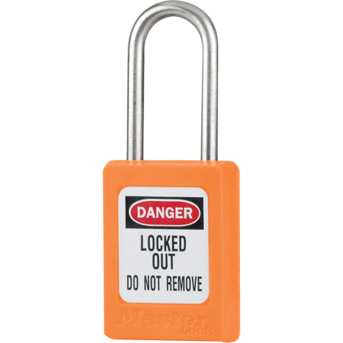 Cadenas de s&eacute;curit&eacute; S31 Zenex, Orange, Cl&eacute;s diff&eacute;rentes, Thermoplastique, Largeur de 1-3/8" Distribution Jean Lapalme