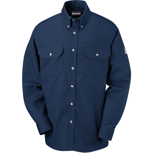 Flame-Resistant Dress Uniform Shirts, Small, Navy Blue Distribution Jean Lapalme
