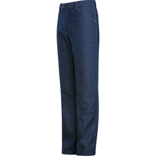 Flame-Resistant Relaxed Fit Denim Jeans, 32, x 37, Blue, 18 cal/cm² Distribution Jean Lapalme