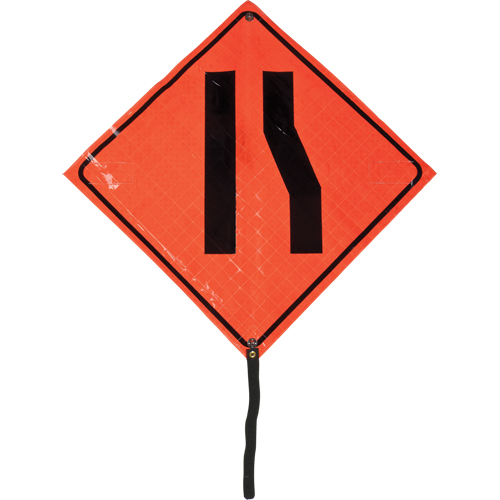 Narrow Road Rolled Sign, 24" x 24", Vinyl, Pictogram Distribution Jean Lapalme