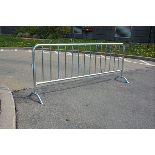 Portable Barrier, Interlocking, 102" L x 40" H, Silver Distribution Jean Lapalme