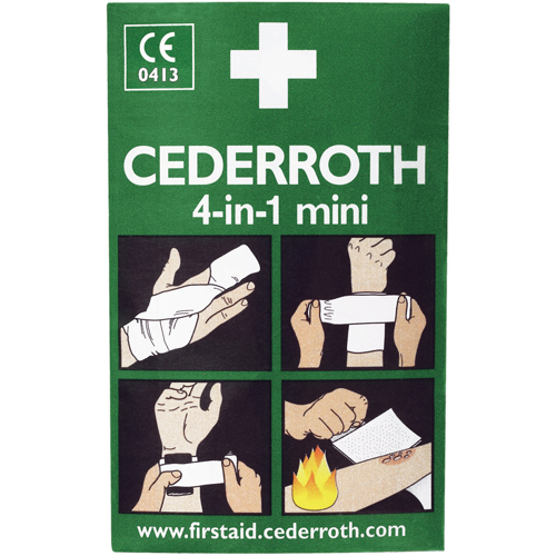 Coagulant 4-dans-1 Cederroth, 5" lo x 3" la Distribution Jean Lapalme