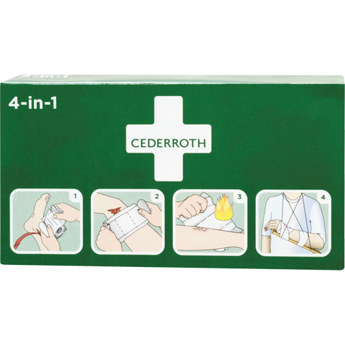 Cederroth 4-in-1 Bloodstopper, 9" L x 5-1/2" W Distribution Jean Lapalme