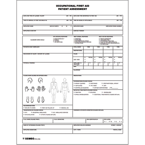 Patient Assessment Chart Distribution Jean Lapalme