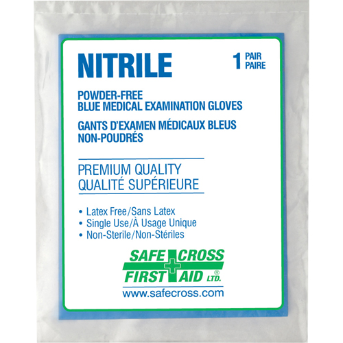 Medical Examination Gloves, Large, Nitrile, 5-mil, Powder-Free, Clear, Class 2 Distribution Jean Lapalme