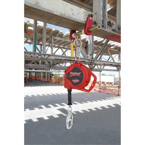 Rebel Self Retracting Lifeline, 33', Galvanized Steel, Swivel Distribution Jean Lapalme