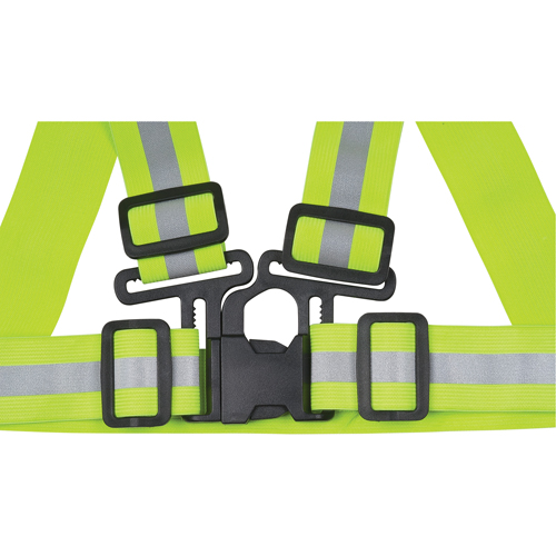 Standard-Duty Safety Harness, High Visibility Lime-Yellow, Silver Reflective Colour, Medium Distribution Jean Lapalme