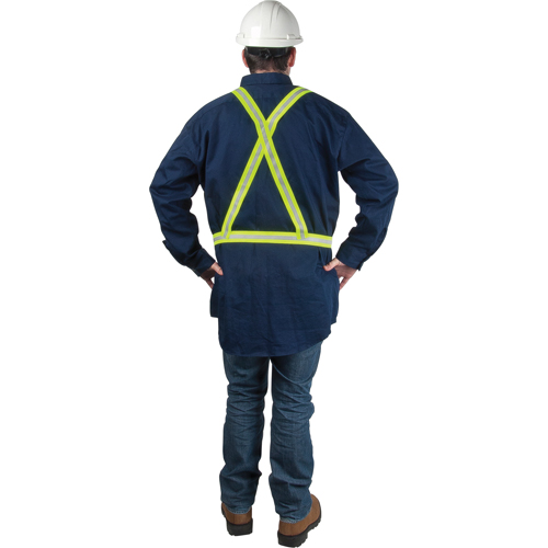 Standard-Duty Safety Harness, High Visibility Lime-Yellow, Silver Reflective Colour, Medium Distribution Jean Lapalme