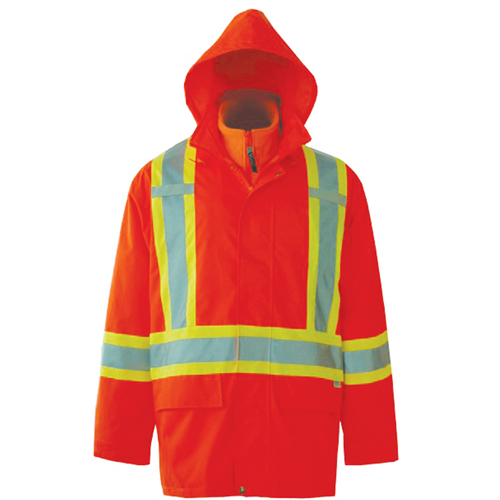 Vestes de s&eacute;curit&eacute; 3 en 1 Journeyman, Polyester, Orange haute visibilit&eacute;, Petit Distribution Jean Lapalme