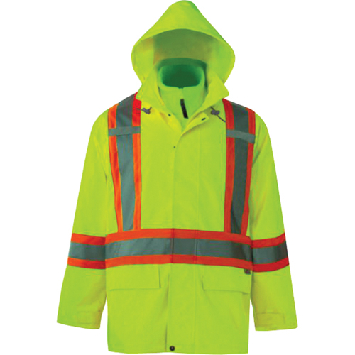 Vestes de s&eacute;curit&eacute; 3 en 1 Journeyman, Polyester, Jaune lime haute visibilit&eacute;, Petit Distribution Jean Lapalme