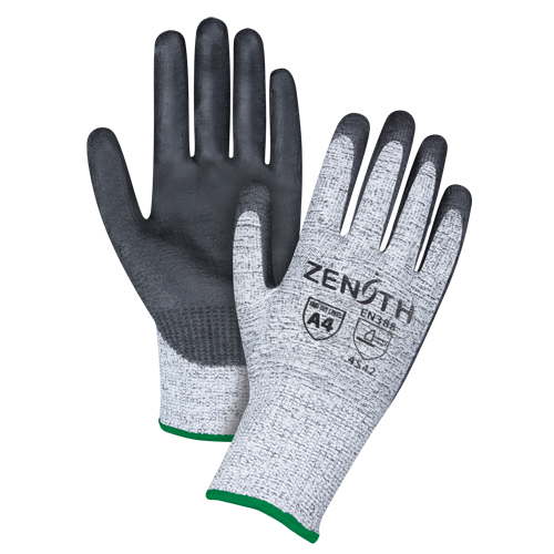Gants &eacute;lastiques sans coutures r&eacute;sistants &agrave; la coupe, Taille Moyen/8, Calibre 13, Rev&ecirc;tement Polyur&eacute;thane, Enveloppe en PEHP, ANSI/ISEA 105 niveau 4/EN 388 niveau 5 Distribution Jean Lapalme