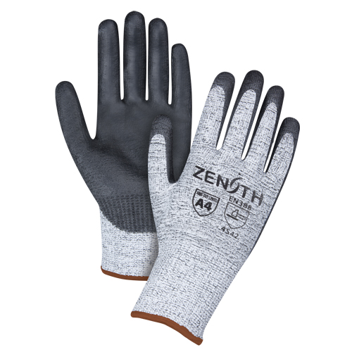 Gants &eacute;lastiques sans coutures r&eacute;sistants &agrave; la coupe, Taille Grand/9, Calibre 13, Rev&ecirc;tement Polyur&eacute;thane, Enveloppe en PEHP, ANSI/ISEA 105 niveau 4/EN 388 niveau 5 Distribution Jean Lapalme