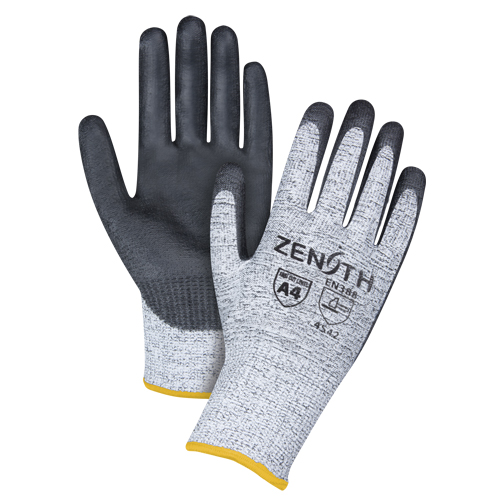 Gants &eacute;lastiques sans coutures r&eacute;sistants &agrave; la coupe, Taille 2T-Grand/11, Calibre 13, Rev&ecirc;tement Polyur&eacute;thane, Enveloppe en PEHP, ANSI/ISEA 105 niveau 4/EN 388 niveau 5 Distribution Jean Lapalme