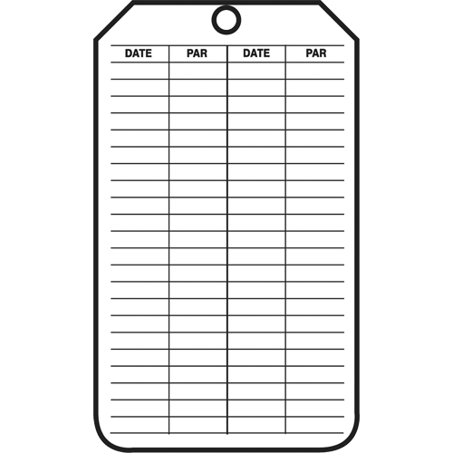 &eacute;tiquettes de s&eacute;curit&eacute; d'inspection et de contr&ocirc;le de l'&eacute;tat de l'&eacute;quipement, Papier cartonn&eacute;, 3-1/8" la x 5-7/8" h, Français Distribution Jean Lapalme
