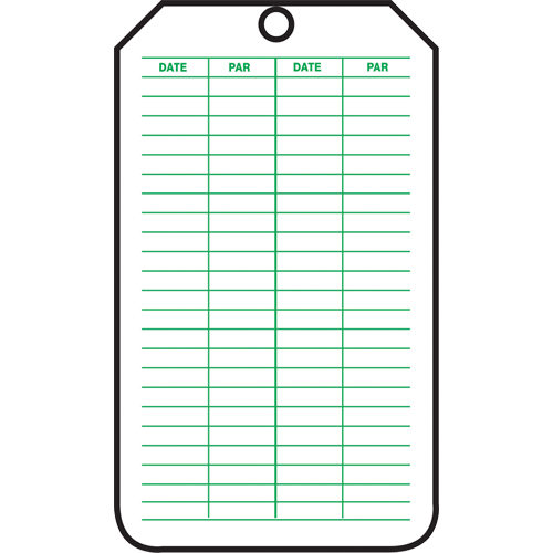&eacute;tiquettes de s&eacute;curit&eacute; d'inspection et de contr&ocirc;le de l'&eacute;tat de l'&eacute;quipement, Papier cartonn&eacute;, 3-1/8" la x 5-7/8" h, Français Distribution Jean Lapalme